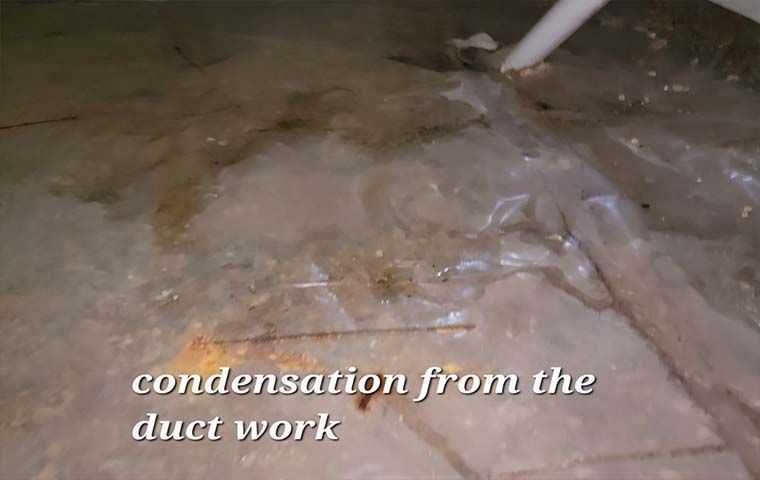 condensation from the duct work